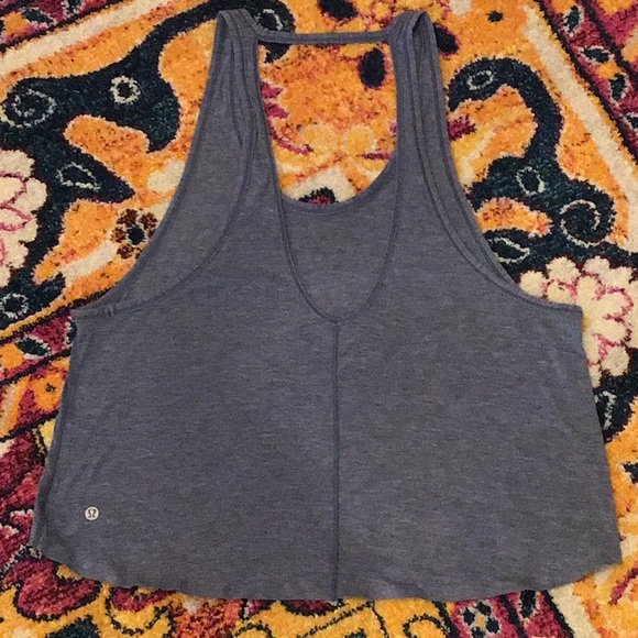 Lululemon Gray/blue tank top - Picture 2 of 4